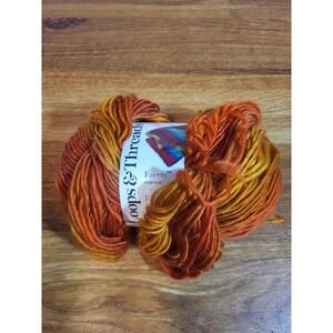 Loops & Threads Orange Flame 1 Skein